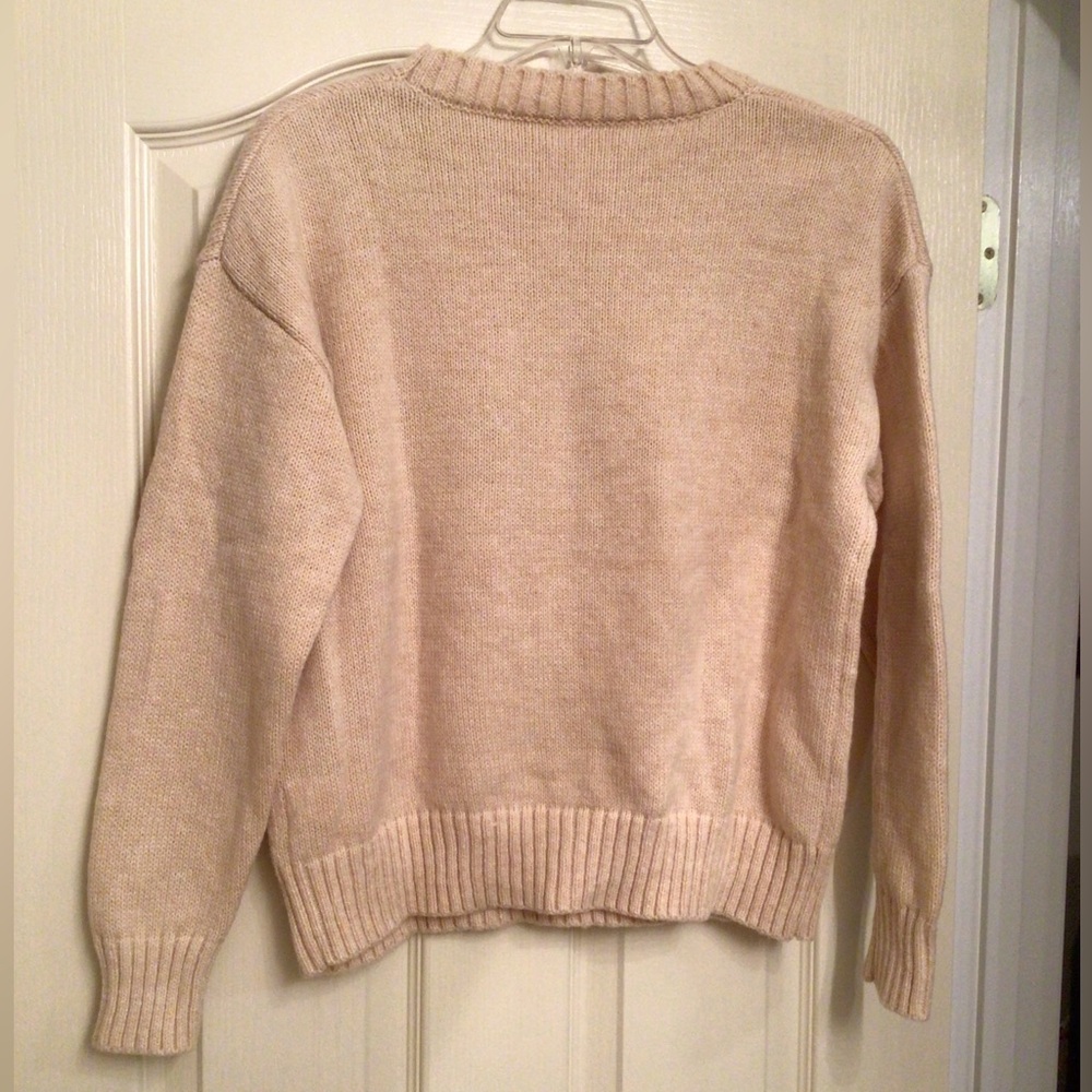 Women's Cream Cat Sweater - Picture 2 of 2